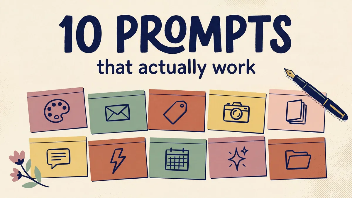 10 AI prompts for a creative business